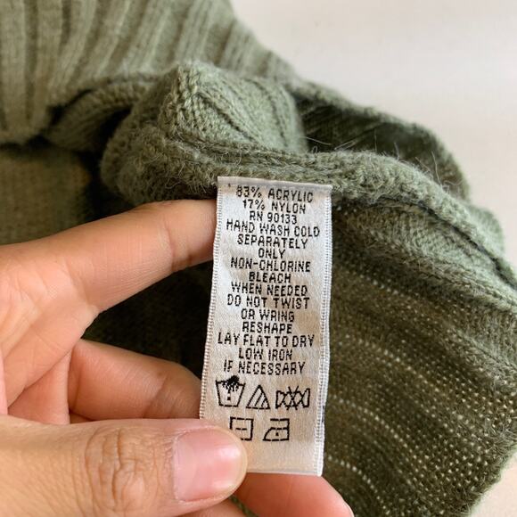 Linea by Louis Dell'Olio Sweater Women M Medium Ivy Knitted V Neck Jumper Ribbed - Picture 8 of 10